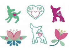 Stickserie - Rehlein